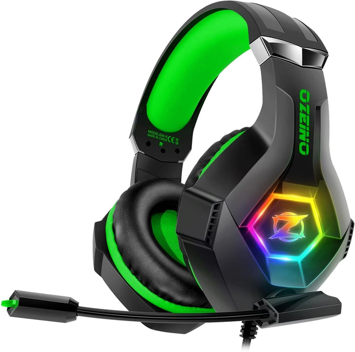 Ozeino Auriculares para juegos para PC, PS4, PS5, auriculares Xbox...