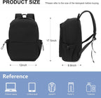 NEOREAL - Mochila para laptop para trabajo, universidad, viajes, Negro