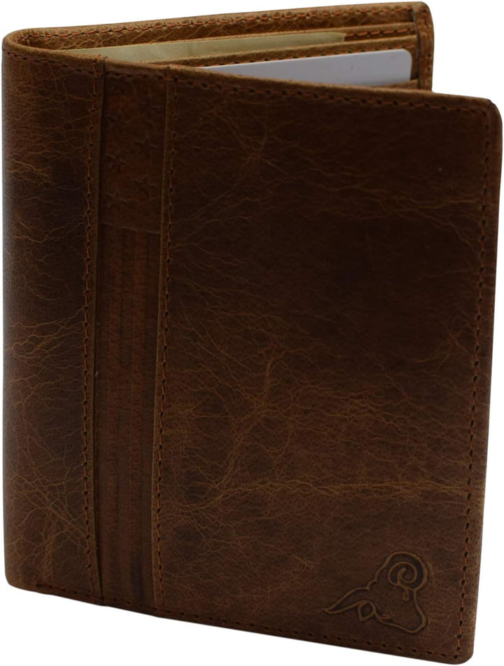 Swiss Marshall Cartera europea de piel de cordero con bloqueo RFID...