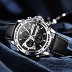 OLEVS Relojes para Hombre Moda Fecha Regalo Cronógrafo Reloj para Hombre Gran Negocio Digital Calendario Resistente al Agua Reloj de Muñeca para Hombre