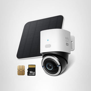eufy Security Cámara 4G LTE S330, cámaras de seguridad solar celula...