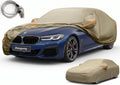 Kaugung Funda de automóvil de ajuste personalizado para BMW Serie 5 528i 530 530i 535i 540i M5 (1988-2026), resistente al agua, para todo tipo de clima, con cremallera para puerta del conductor