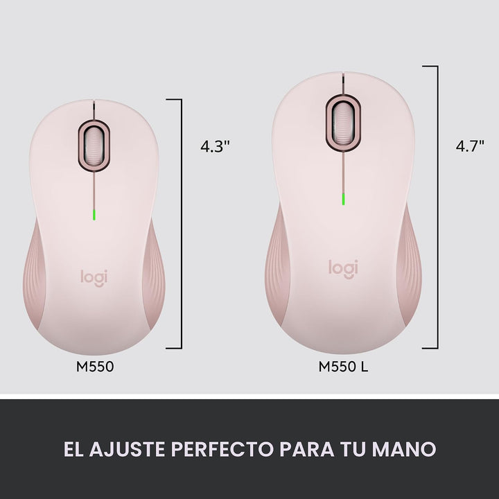 Logitech Signature M550 - Mouse inalámbrico para manos pequeñas a m...