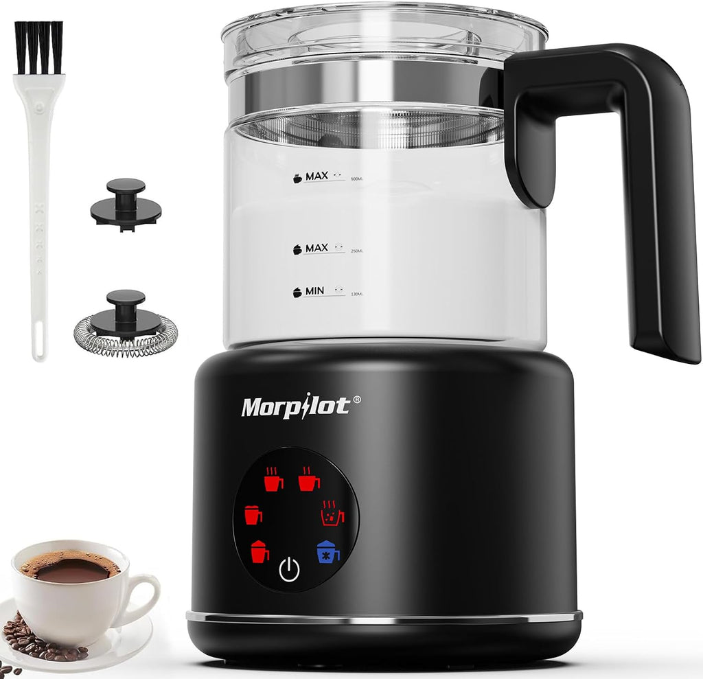 Espumador de leche eléctrico grande y vaporizador