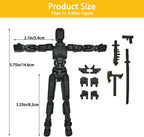 Conjunto de figuras de acción BVVLI T13, 10 piezas de juguetes de robot, Ensamblaje completado