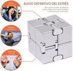Fidget Cube - Nueva versión Fidget Finger Toys – Cubo infinito de metal Prime para aliviar el estrés y la ansiedad/TDAH, regalos sensoriales ultra duraderos para adultos y adolescentes niños