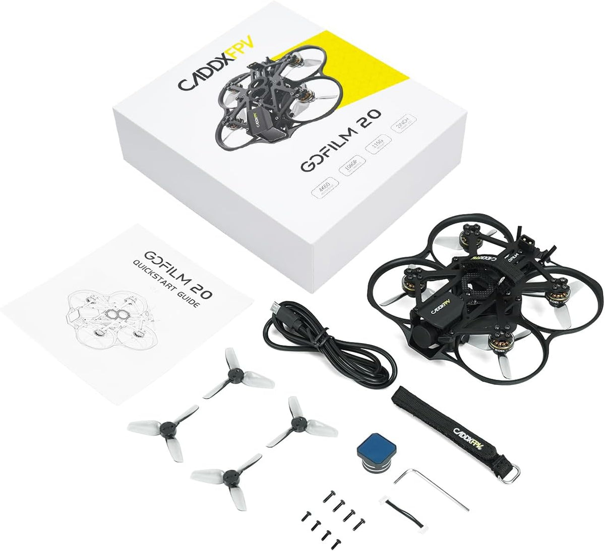 CADDXFPV Gofilm 20 FPV Drone - Cinewhoop 4K/60FPS Starlight