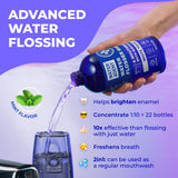 WATER DENT Enjuague bucal con hilo dental con agua, solución, aditi...