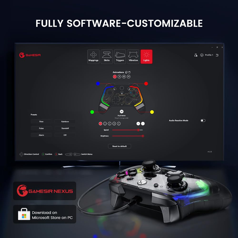 GameSir Kaleid Wired Controller for Xbox Series X|S, Xbox One,Windo...
