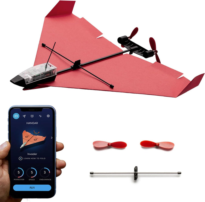 POWERUP 4.0 El kit de avión de papel de próxima generación controla...