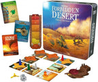 Gamewright - Juego de mesa de aventura de supervivencia cooperativa Forbidden Desert para 2-5 jugadores – Estrategia familiar para mayores de 10 años