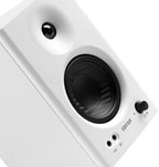 Edifier MR4 - Altavoces de monitor de estudio con alimentación, altavoz activo de 4 pulgadas, color blanco (par)