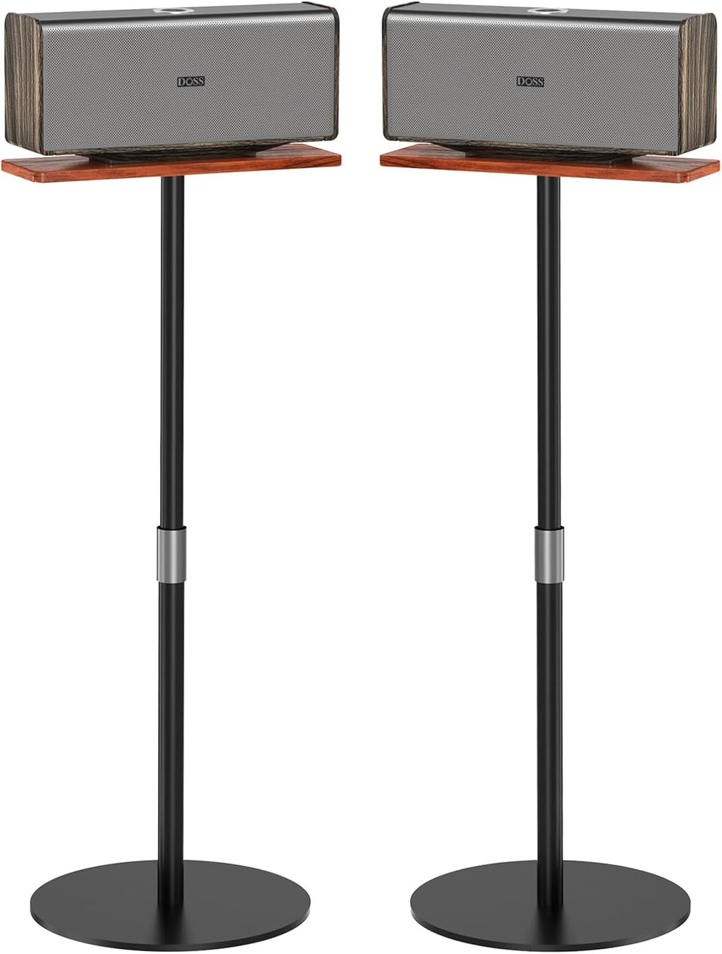 DOSS Altavoces Bluetooth inalámbricos con soporte, paquete de 2, sonido
