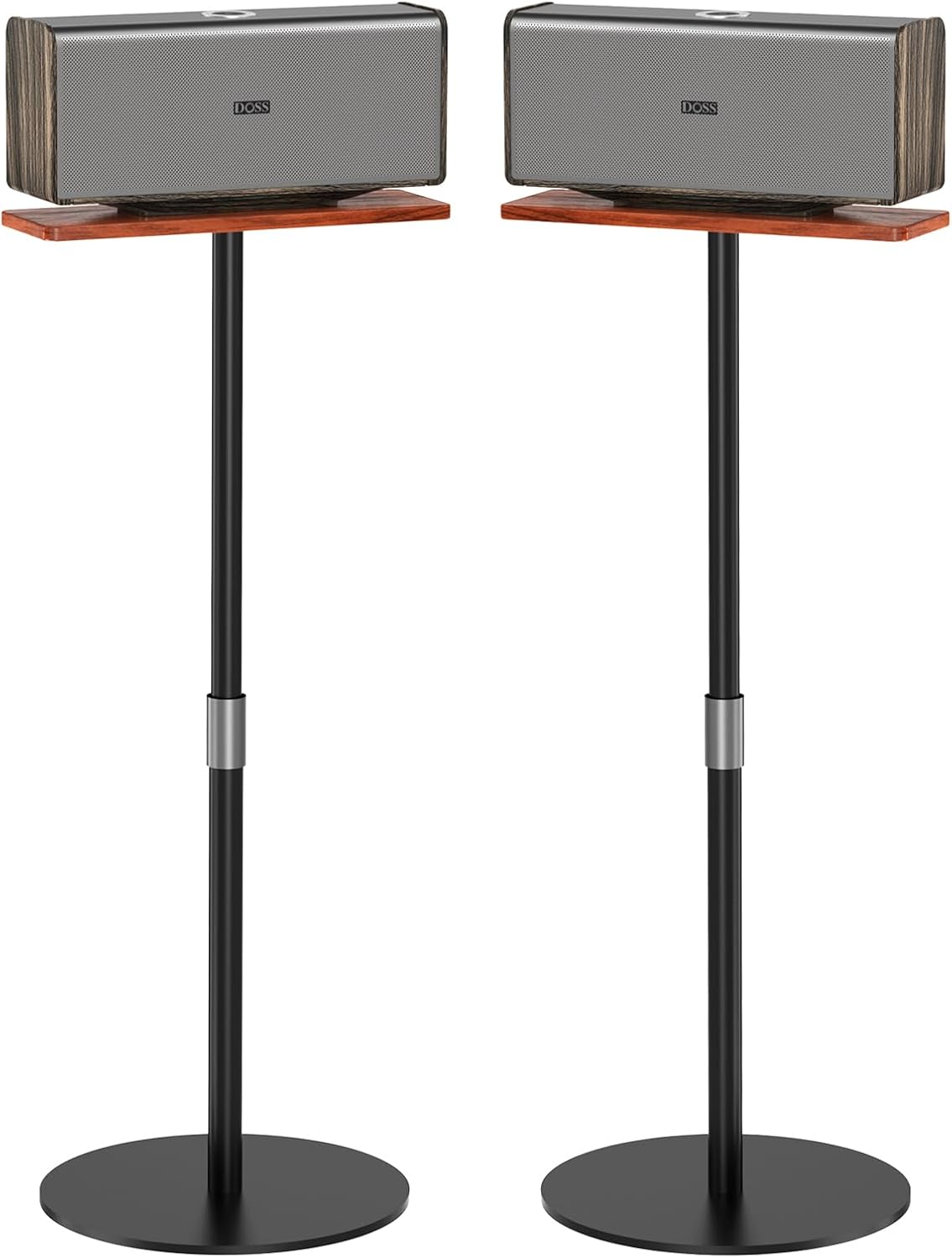 DOSS Altavoces Bluetooth inalámbricos con soporte, paquete de 2, sonido