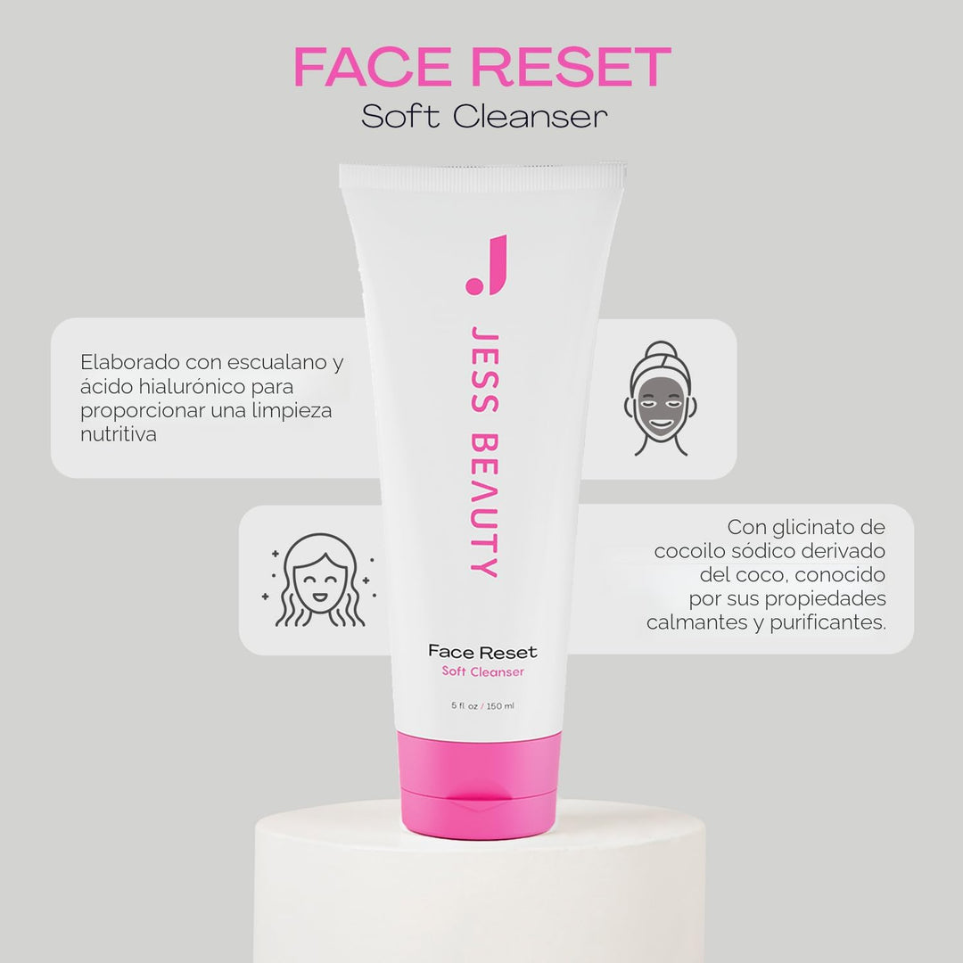 JESS BEAUTY | Limpiador facial | Gel hidratante suave con escualano...