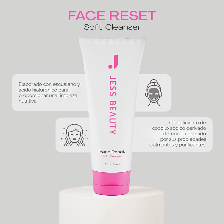 JESS BEAUTY | Limpiador facial | Gel hidratante suave con escualano...