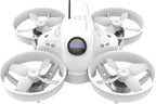 APEX FPV VR70-Pro FPV Dron, cuadricóptero sin escobillas, 1.23 oz Ultra - Light, 4-5 minutos de tiempo de vuelo, rango de 656.2 ft, transmisión 5.8G 100mw, blanco. Solo compatible con control remoto APEX
