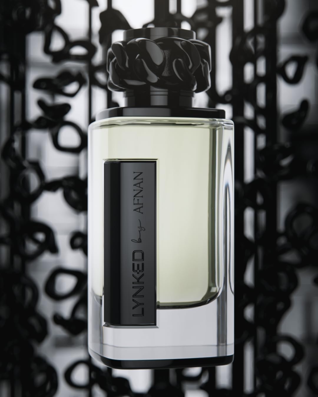 Afnan Lynked Freedom (Black) For Men Eau De Parfum, 3.4 Fl. Oz