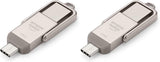 Amazon Basics Unidad flash USB de 128 GB, memoria USB con puertos U...