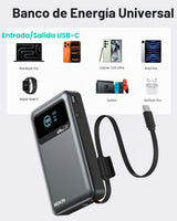 MOKiN Banco de energía 3 en 1, cargador portátil de 10000 mAh 40 W...