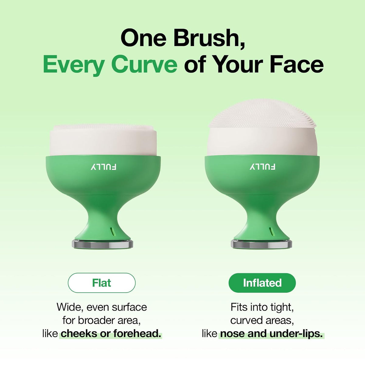 FULLY Green Tomate Porefection - Juego de limpiador de arcilla con cepillo de limpieza de poros, limpieza profunda, espinillas y refinación de poros
