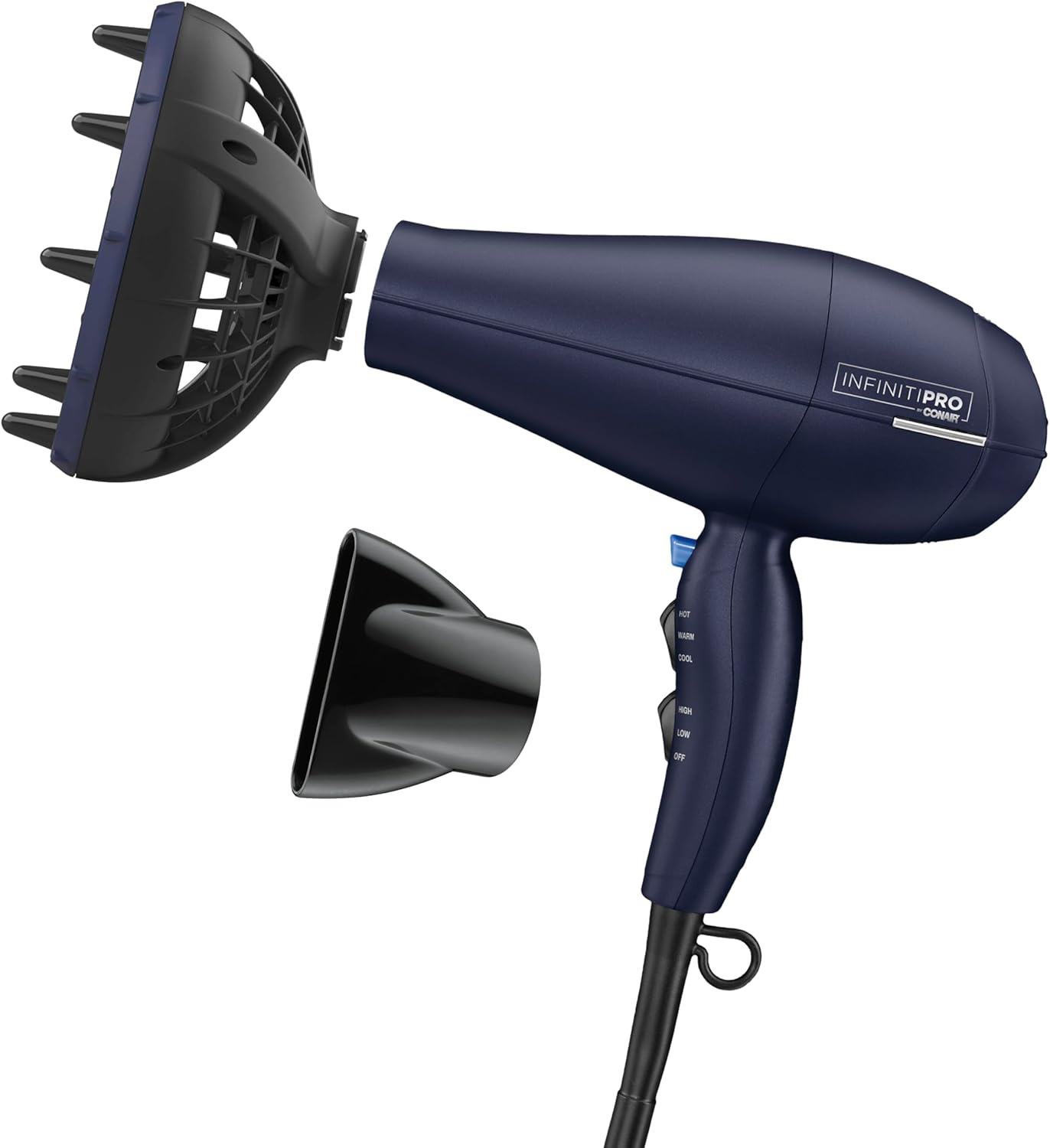 Secador de pelo Infiniti Pro Conair con difusor innovador, mejora r...