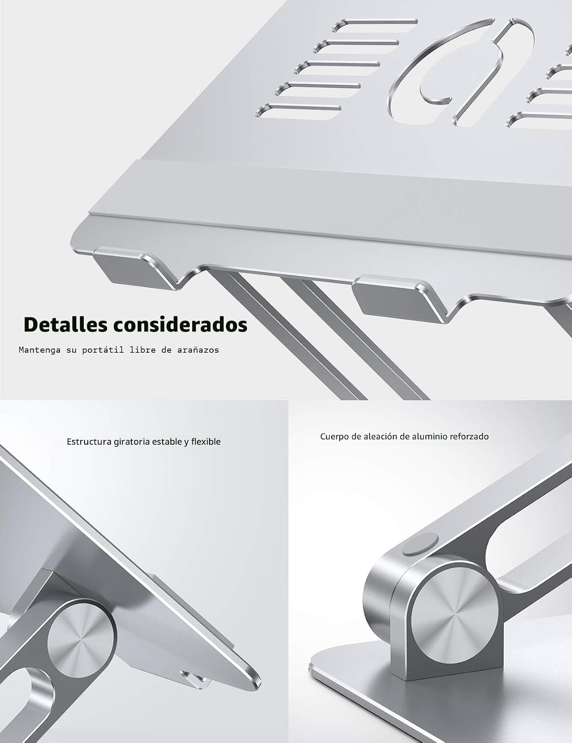 Lamicall - Soporte ajustable para laptop, elevador portátil para la...