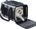 Vceoa Transportador para Gatos y Perros de 19x12x12 Pulgadas, para Mascotas de hasta 22 Libras, Bolsa de Transporte de Animales de Lados Suaves para Viajar con Cachorros, Hogar de Mascotas de Tela