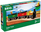 BRIO World - 33722 Safari Train - Juego de tren de juguete interactivo para niños de 3 años en adelante - Respetuoso con el medio ambiente - Carros de motor y animales incluidos