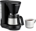 Cuisinart Cafetera de 5 tazas con jarra de acero inoxidable, cafetera con