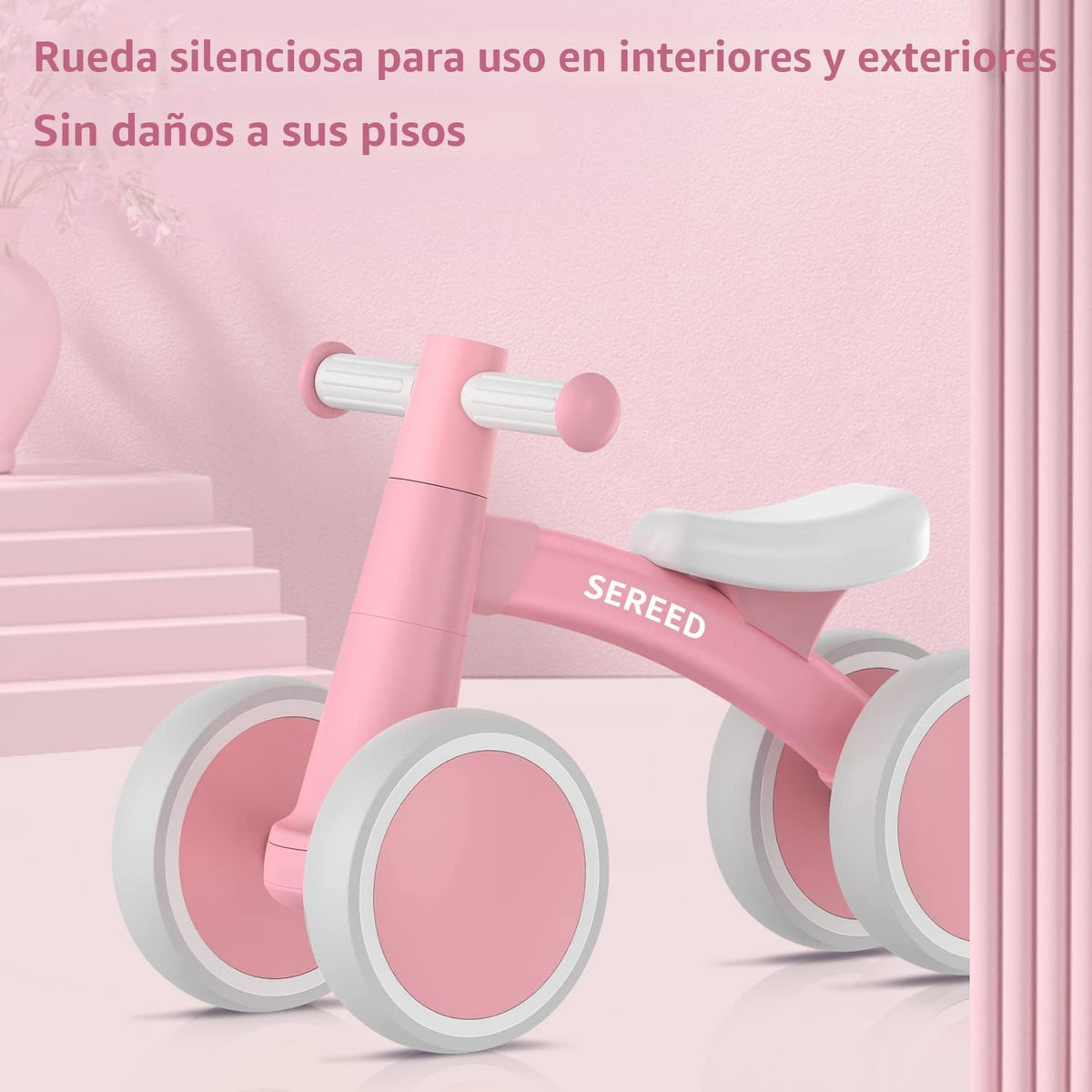 SEREED - Bicicleta de equilibrio para bebés de 1 año, niños y niñas...