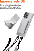 MOFT Trípode de teléfono, soporte, cordón, soporte para bloc de notas y funda para iPhone 16 Pro
