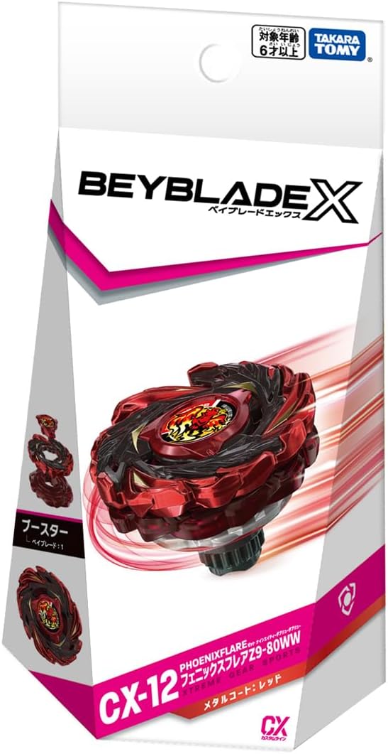 Takara Tomy Beyblade X CX-12 Booster Phoenix Flare Z9-80WW