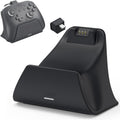 Estación de Carga con Adaptador para Nintendo Switch 2 Pro Controller, Base de Carga/Soporte con Luz Indicadora Carga Rápida y Protección contra Sobrevoltaje/Cargas, Soporte de Montaje de Cargador