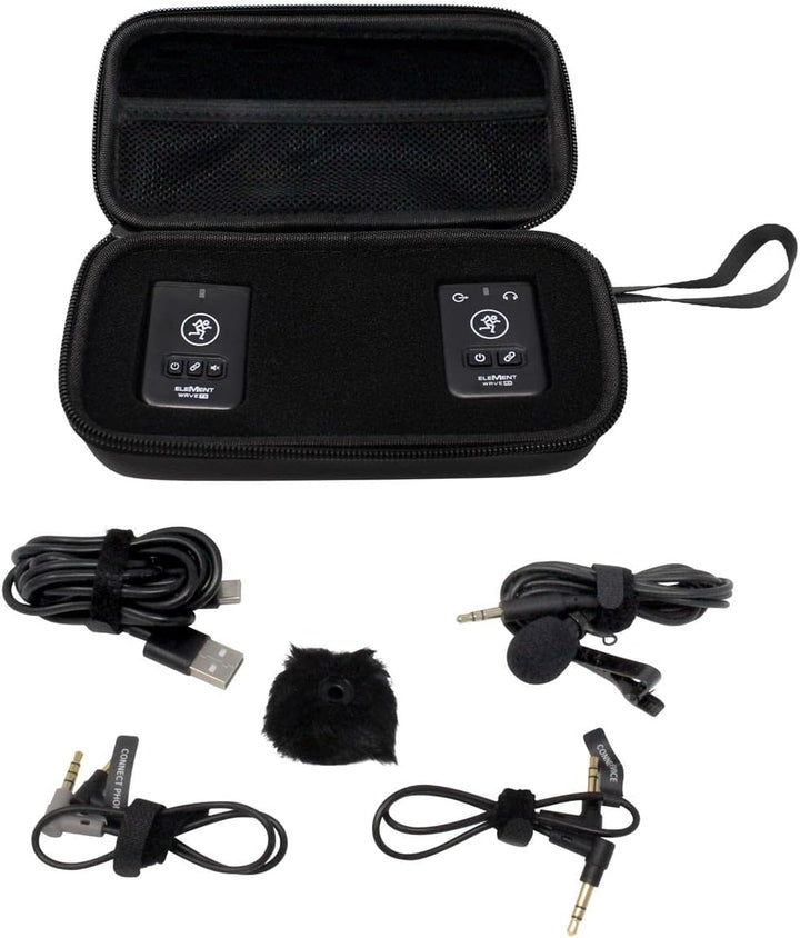 Mackie EM Wave LAV - Sistema de micrófono con clip para cámaras y t...