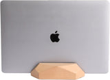 Nuvograin Soporte vertical ajustable para laptop, soporte de madera...