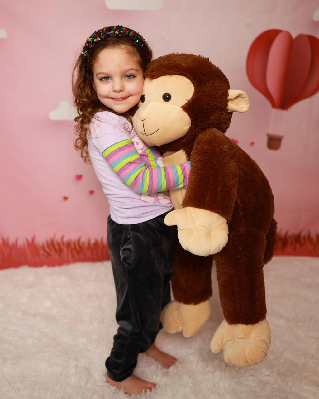 Juguete de peluche gigante de 30 pulgadas, almohada de animal de peluche