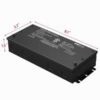 EMITEVER Paquete de 2 Controladores LED Regulables 100W 24V 5-en-1, AC 110-277V a DC