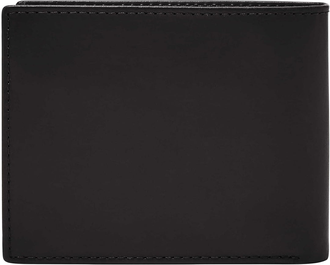 Fossil Men's Derrick Leather RFID-Blocking Bifold with Coin Poc...