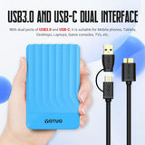 YOTUO - Disco duro externo de 1 TB, disco duro de expansión de alma...
