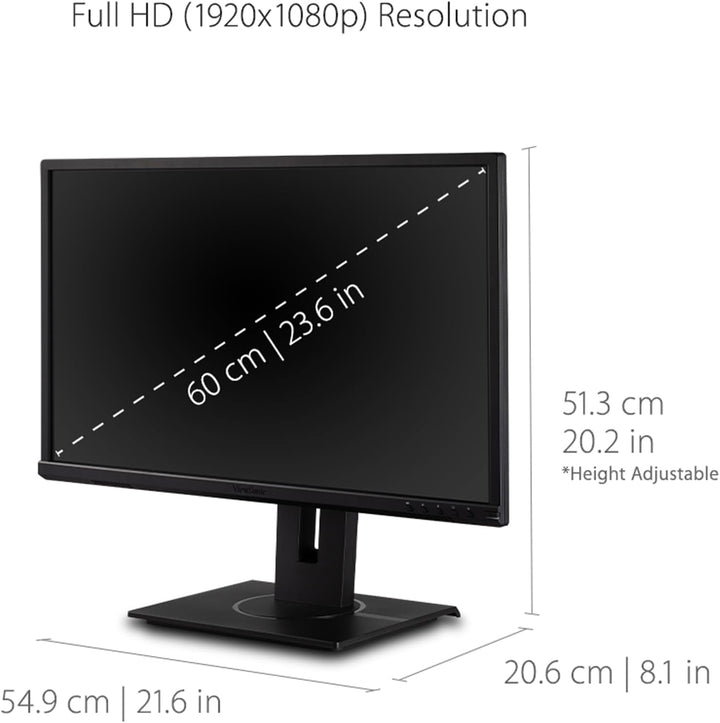 ViewSonic Monitor VG2440 de 24 pulgadas 1080p, pantalla VA para una...