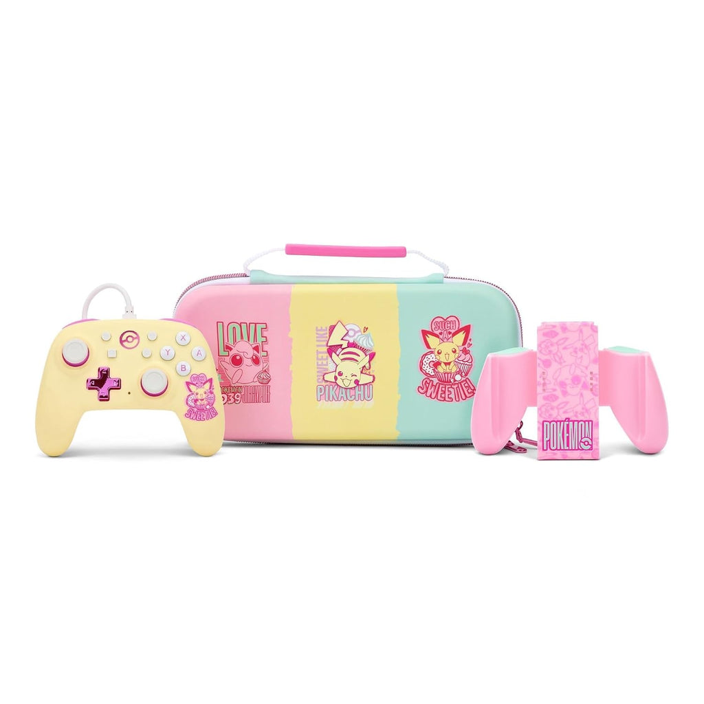 Controlador con cable PowerA Nano con agarre cómodo - Pokémon: Surtido Sweet, Funda de protección para Nintendo Switch