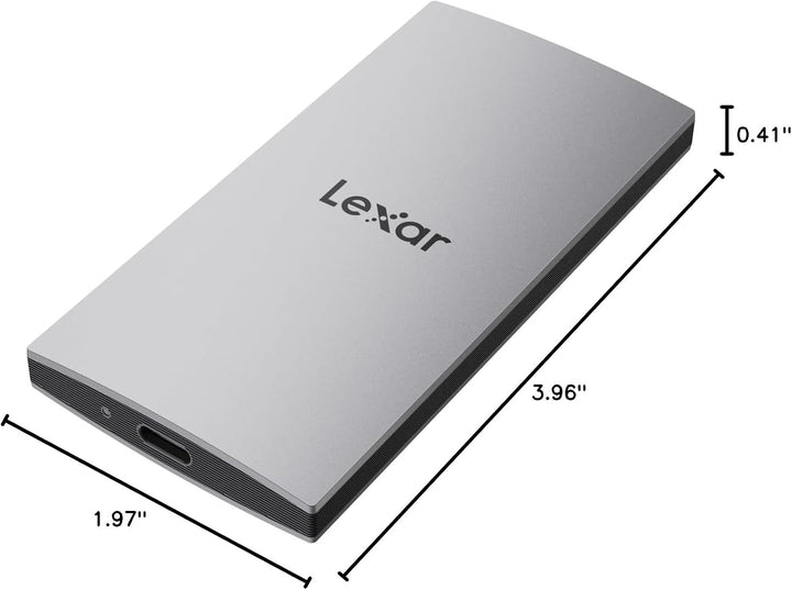 Lexar ES3 1TB SSD externo, USB 3.2 Gen2 SSD portátil, PSSD hasta 10...