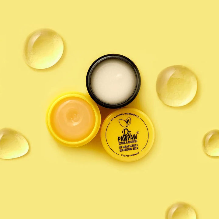 Dr. PawPaw - Exfoliante Labial y Bálsamo Labial Dúo - Bálsamo Labia...