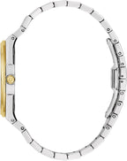 Reloj Bulova para Hombre Dress Classic de Cuarzo bicolor en Acero Inoxidable, Esfera con Patrón, 39 mm