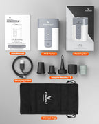 ETENWOLF AIR 5 - Bomba de aire para inflables, bomba de aire eléctrica portátil con batería de 5200 mAh, inflador rápido y desinflador 4X, bomba de 4.5 kPa y 720 L/min para flotadores de piscina