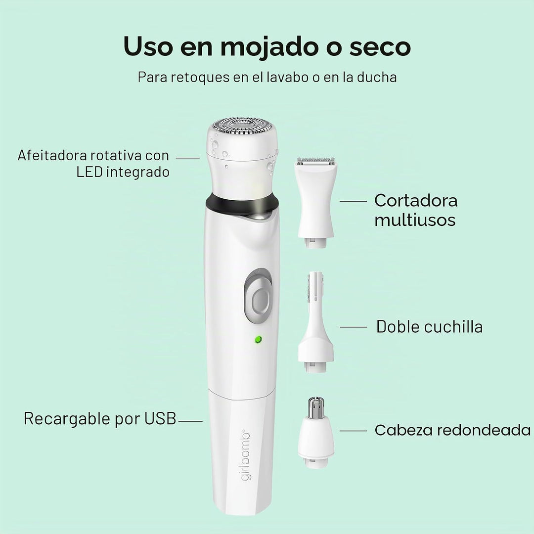 Conair GIRLBOMB Set Todo en Uno de Recortador y Afeitadora para Car...
