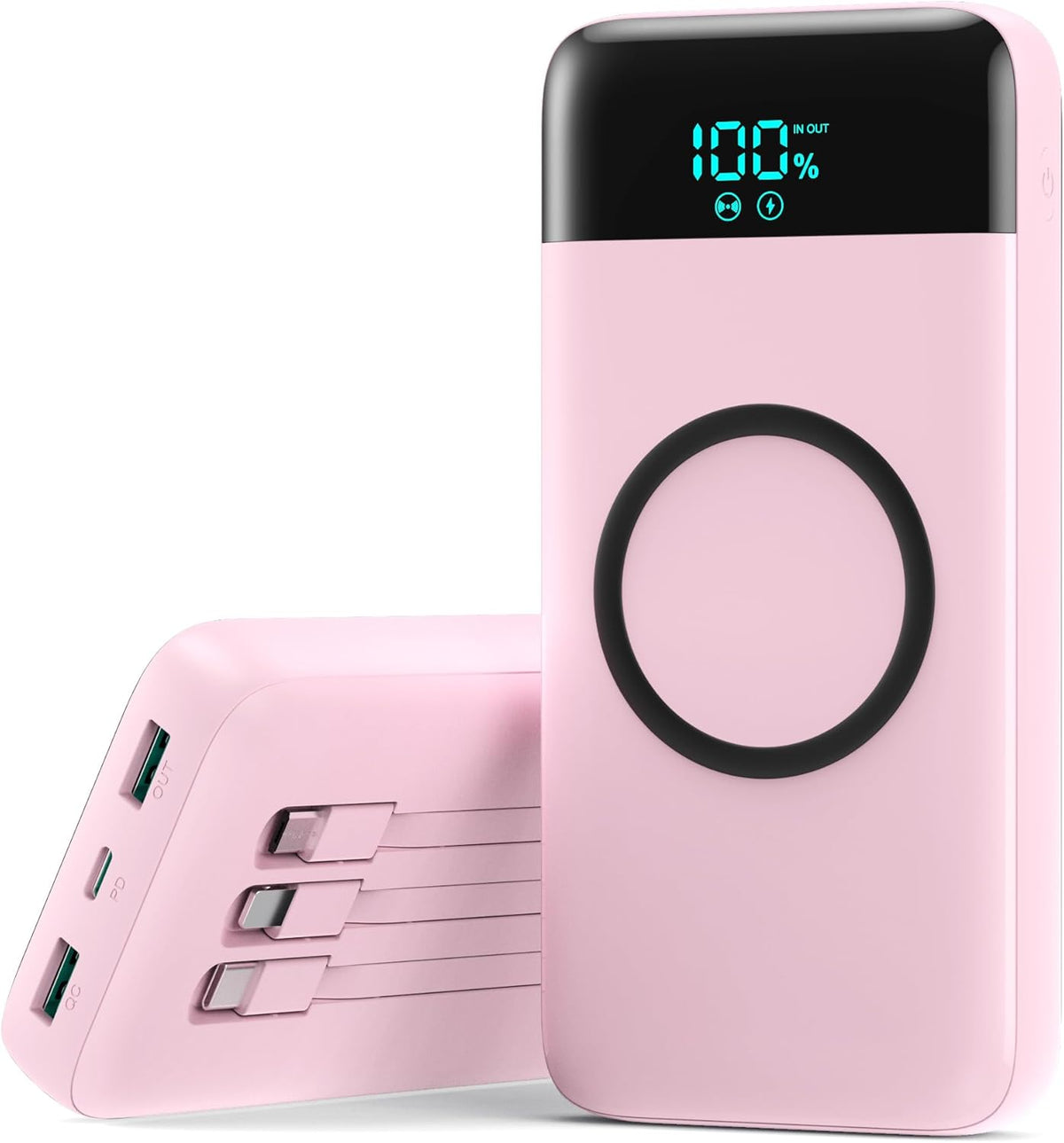 Cargador portátil inalámbrico 40800mAh para iPhone con 3 cables inc...