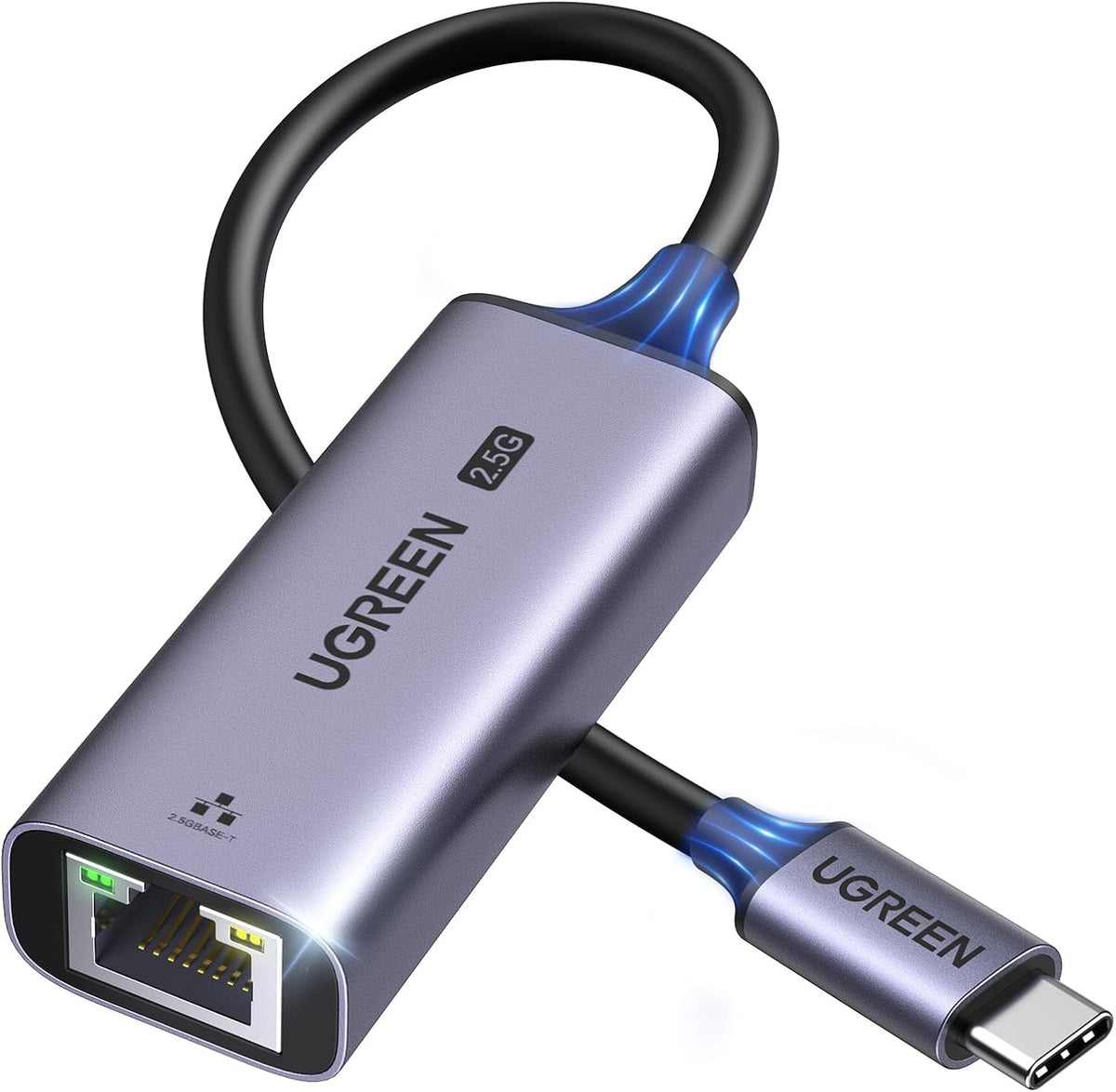 UGREEN USB C a Ethernet adaptador 2.5G, Aluminum Ethernet adaptador para Laptop