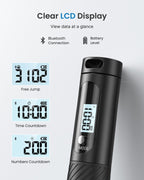 RENPHO Smart Jump Rope Inalámbrico con Contador, Seguimiento de Datos en la App